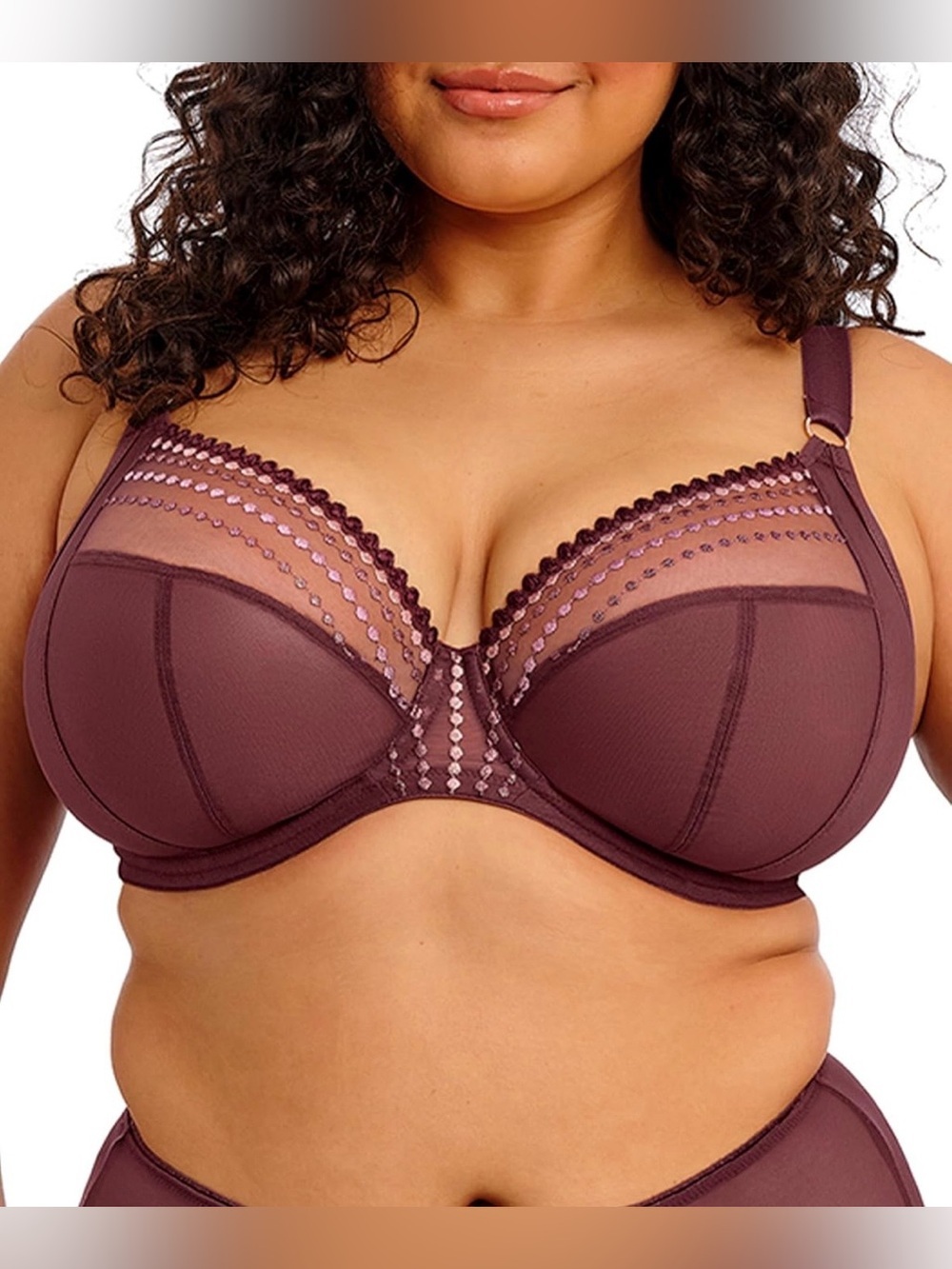 Elomi Matilda Plunge Bra Women's Adjustable Straps Underwire JZZ406